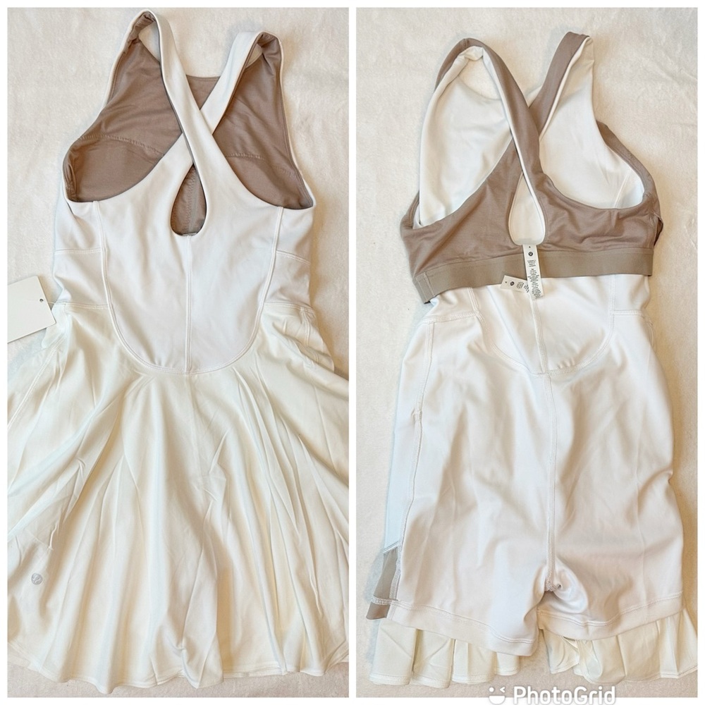 Lululemon NWT White Court Crush Tennis Cottagecore Skort Dress Heritage, size 4 - Picture 13 of 16